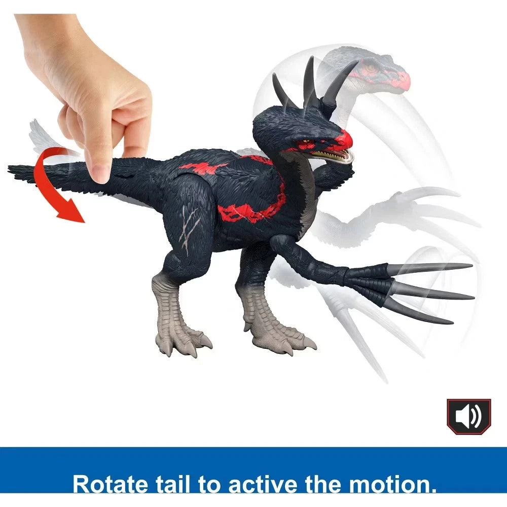 Jurassic World Slash N Roar Therizinosaurus Dinosaur Figure with Sound & Attack Action Toy