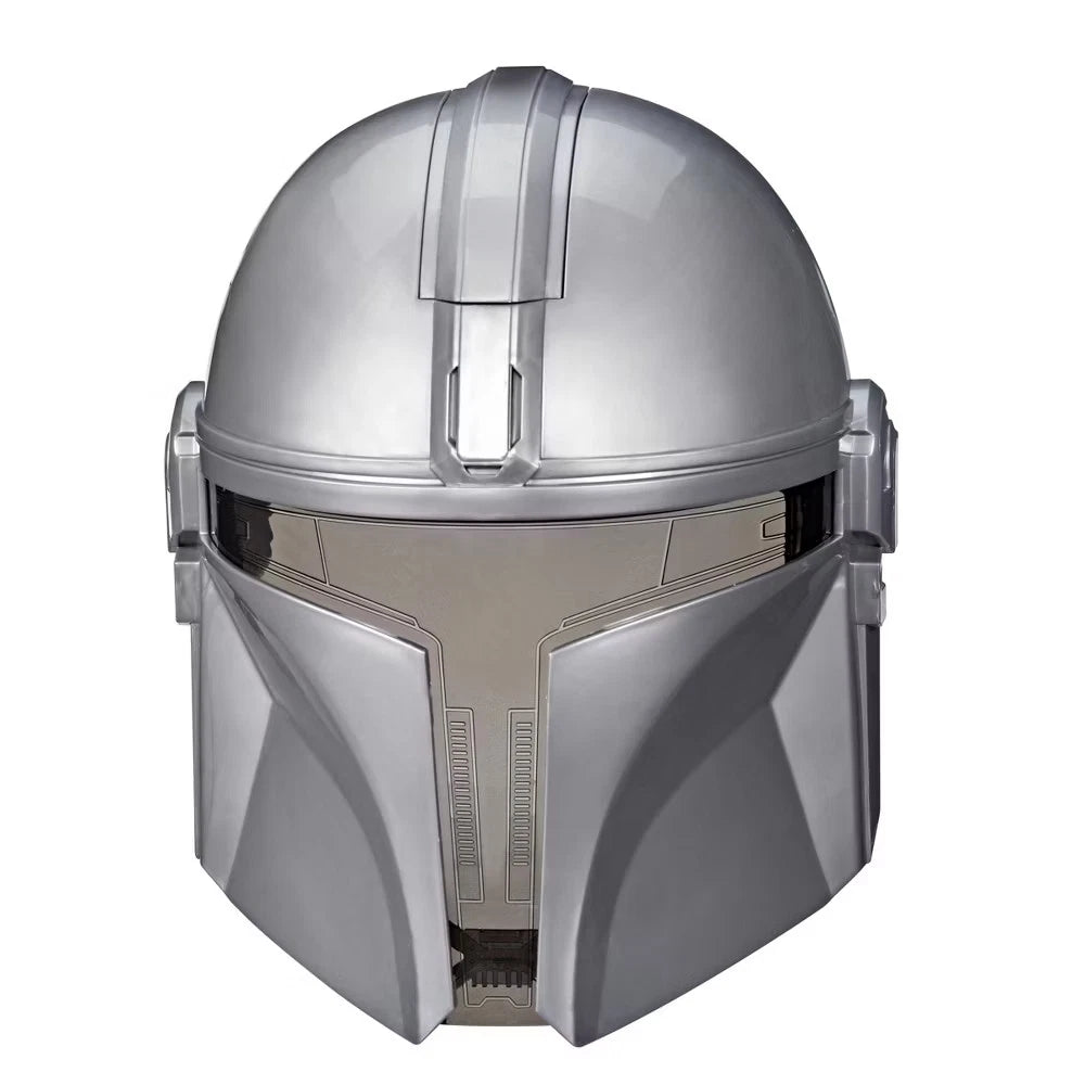 Mandalorian roleplay mask for kids with adjustable strap and batteries included