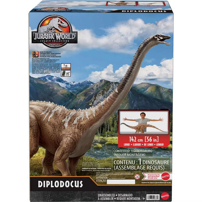 Jurassic World Legacy Collection Diplodocus Dinosaur Toy – Large Action Figure for Kids & Collectors