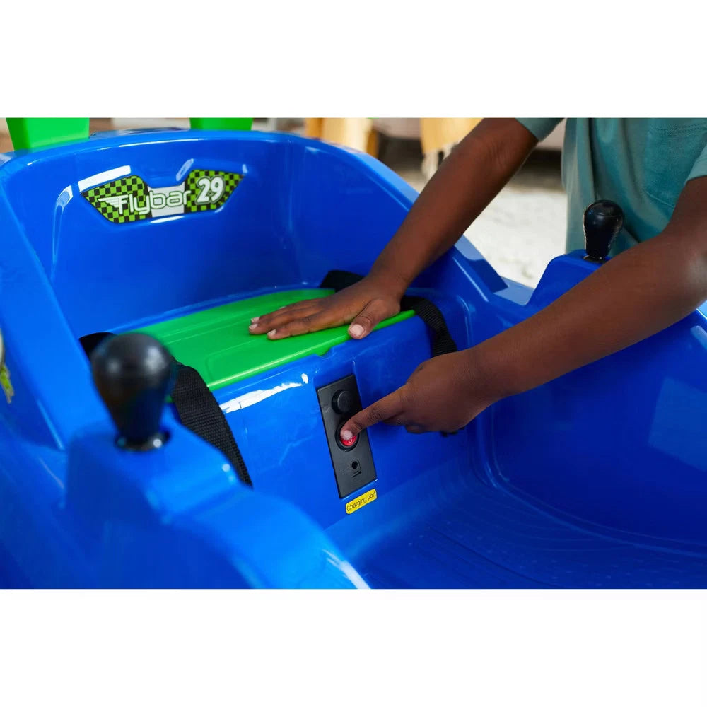 Flybar FunPark Racer Bumper Car – Blue Ride-On Toy for Kids Ages 1.5–4
