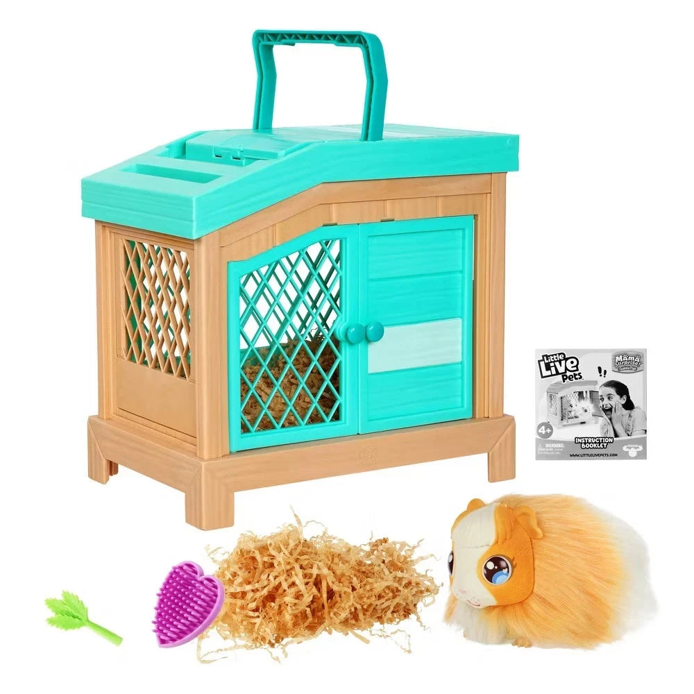 Little Live Pets, Mama Surprise, Soft, Interactive Mama Guinea Pig, 20+ Sounds & Reactions, Ages 4+