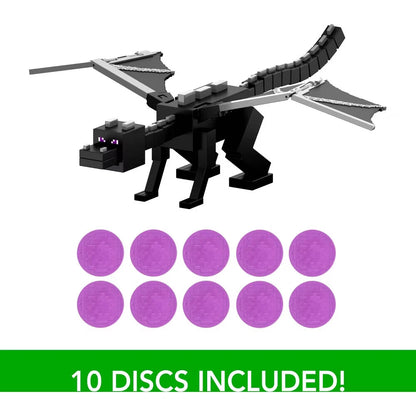 Minecraft Dragon’s Breath Attack Ender Dragon Action Figure with 10 Discs 20"