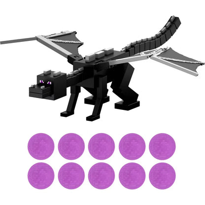 Minecraft Ender Dragon toy with flapping wings and 10 launching attack discs