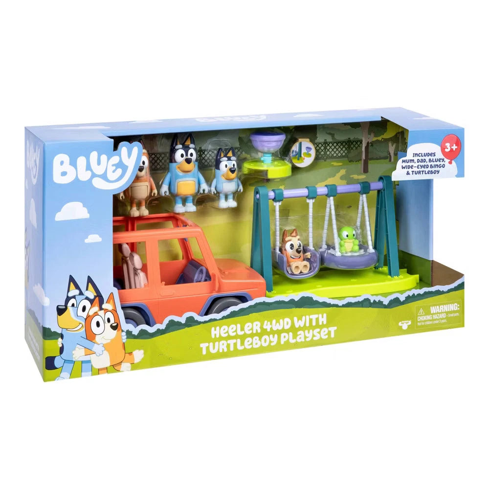 Bluey Heeler 4WD with Turtleboy Playset
