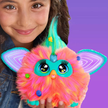Furby Tie Dye, 15 Fashion Accessories, Interactive Plush Toys for 6 Year Old Girls & Boys & Up, Voice Activated Animatronic