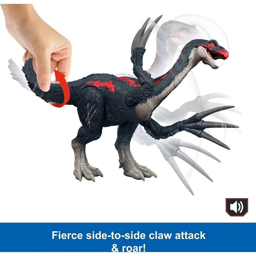 Jurassic World Slash N Roar Therizinosaurus Dinosaur Figure with Sound & Attack Action Toy