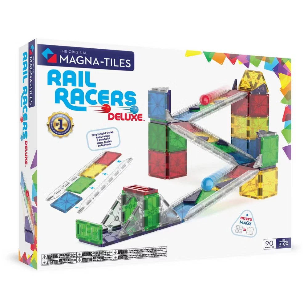 MAGNA-TILES Rail Racers magnetic construction toy set for ages 3 and up