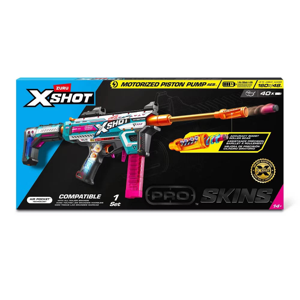 ZURU XSHOT Pro motorized dart blaster with semi and full automatic firing modes