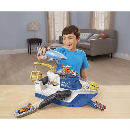 Matchbox Marine Rescue Shark Ship Toy Boat Action Playset