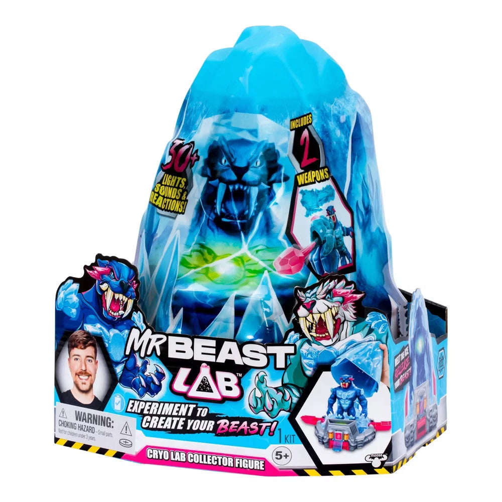 MrBeast Lab Cryo Lab Mystery Collector Playset 7" 30+ Lights Sounds Fingerprint