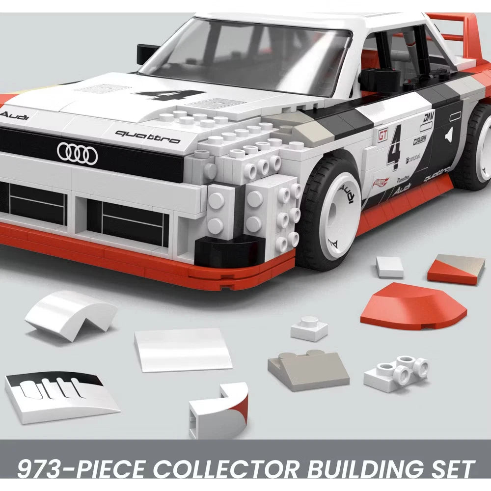MEGA Hot Wheels Audi 90 Quattro IMSA GTO Building Toy Kit – 973 Pieces