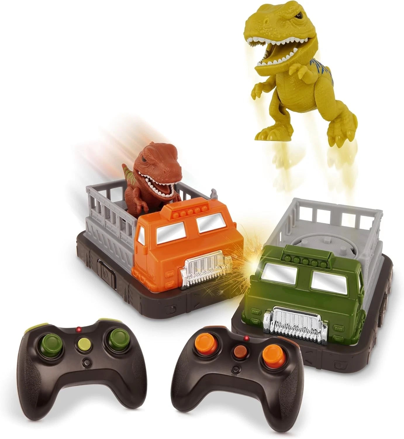 Battat TERRA remote control bumper dinosaur car with animal figure