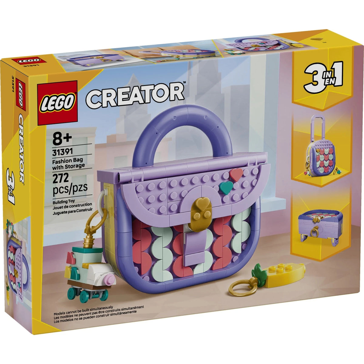 LEGO Art Fashion Bag building toy with customizable accessories for kids ages 8 and up