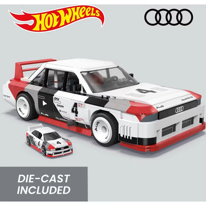 MEGA Hot Wheels Audi 90 Quattro IMSA GTO Building Toy Kit – 973 Pieces