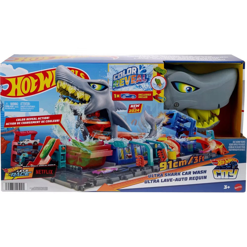 Hot Wheels Attacking Shark Escape Trackset – Thrilling Stunt & Racing Playset