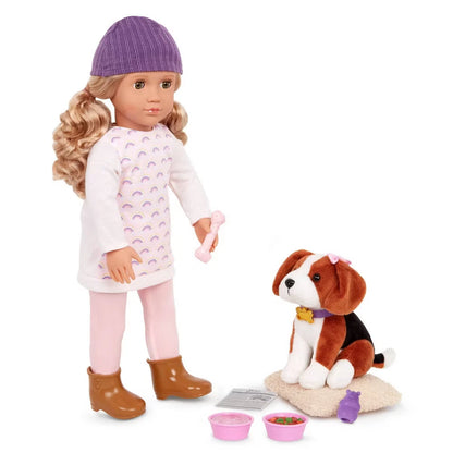 Our Generation Ember & Elsie 18" Doll & Pet Set