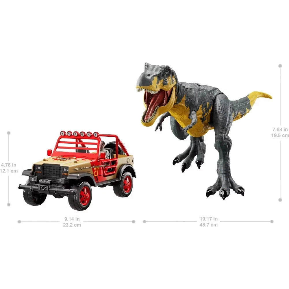 Jurassic World Tyrannosaurus Rex Off-Road Tracker Pack Toy Set