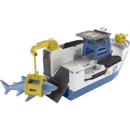 Matchbox Marine Rescue Shark Ship Toy Boat Action Playset