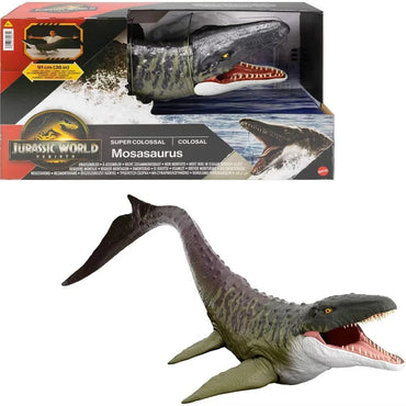 Giant Mosasaurus dinosaur action figure with swallow and release feature