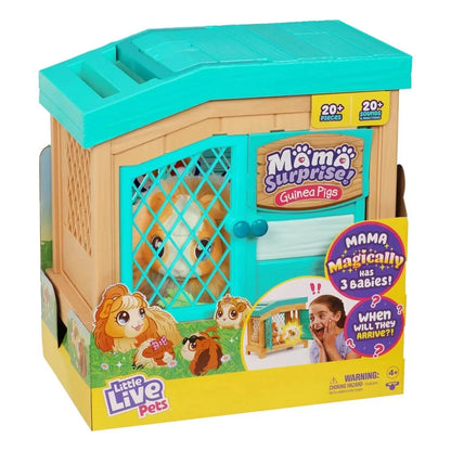 Little Live Pets, Mama Surprise, Soft, Interactive Mama Guinea Pig, 20+ Sounds & Reactions, Ages 4+