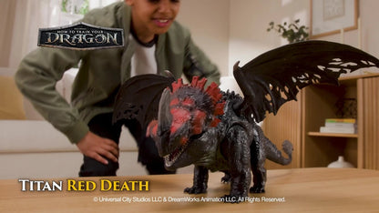 Titan Red Death Dragon Figure – How to Train Your Dragon Toy